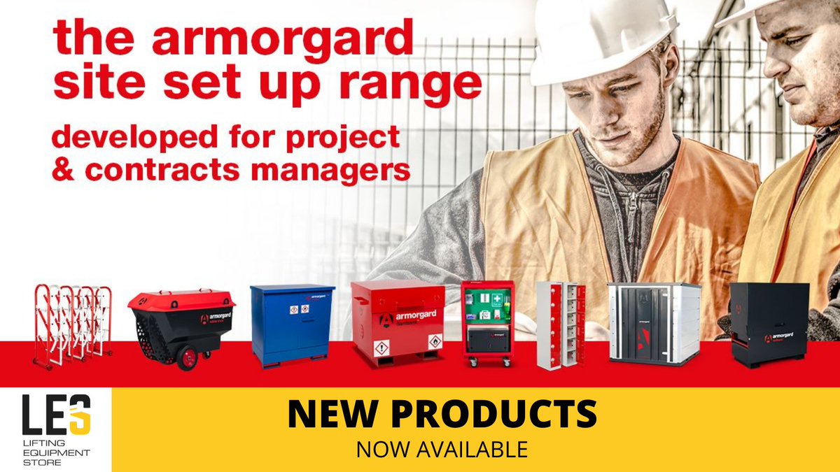 LiftingStore's tweet photo. NEW PRODUCT RANGE! Check out the latest range of site safety and storage equipment from @ArmorgardLtd https://t.co/Mghx5fw9OW