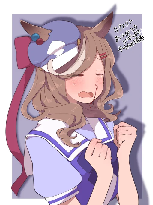 ほしい物リストからのリクエストありがとうございます、
えいえいむん大好きです!描いてて楽しかったです✂️👒 
