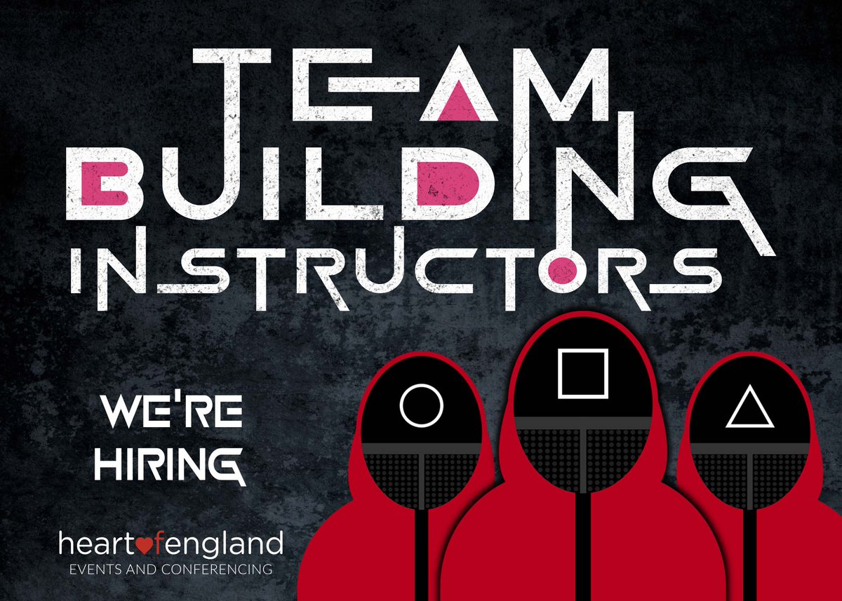 Heart of England (@heartofeng) on Twitter photo Team Building Event Instructors - we're hiring!
We have amazing opportunities for enthusiastic and exceptional individuals with a proven background in event management specifically team building. Email pa@heartofengland.co.uk for more details Team Building Event Instructors - we're hiring!
We have amazing opportunities for enthusiastic and exceptional individuals with a proven background in event management specifically team building. Email pa@heartofengland.co.uk for more details