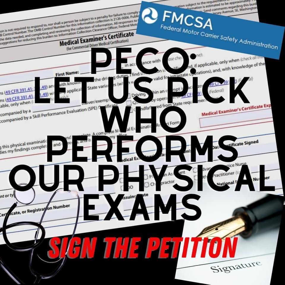 🖊 Read, sign, &amp; share: chng.it/4ZNBWPzSwB

We call on <a href="/PECOconnect/">PECO</a> /<a href="/Exelon/">Exelon Corporation</a> to give employees the opportunity to choose which FMCSA Certified Medical Examiner performs their physical exam.