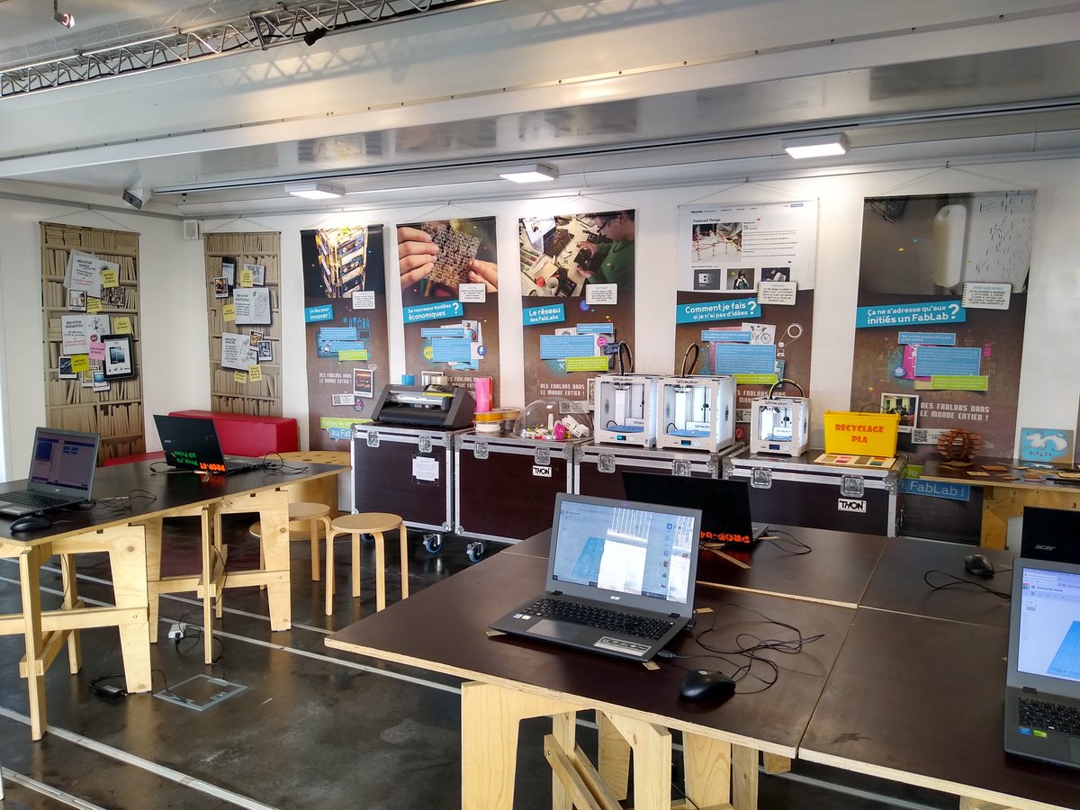 leusso's tweet photo. Aujourd'hui, c'est la première journée du #Propulseur à Saint Gaudens dans le cadre du festival #Virtuacité organisé par la MJC de la ville. Modélisation, impression 3D, programmation et ateliers de créativité au programme ! @ScienceAnim https://t.co/D471Rpj77x