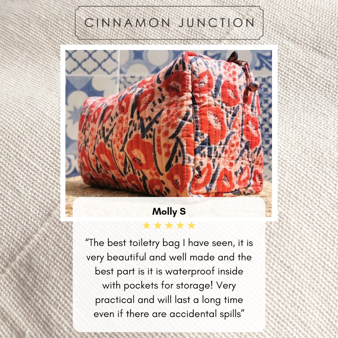Wonderful feedback on one of our ethically made washbags 🥰
#CinnamonJunction #SlowFashion #EthicalFashion #WhoMadeMyClothes #TestimonialTuesday