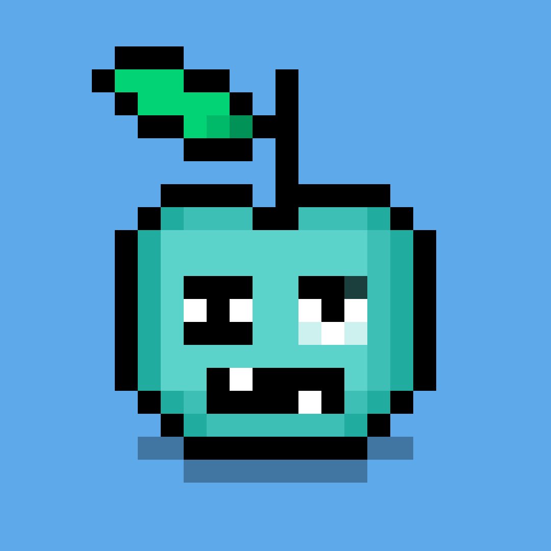 FruitBits_NFT's tweet photo. It is fun to come up with the names of properties. These eyes are called ’Monday’😅
This is FruitBit 17, available on OpenSea for 0.01 Eth. Link in bio.
#nft #NFTs #NFTdrop #OpenSeaNFT #NFTartwork #NFTCommunity #NFTcollection #NFTcollectibles @opensea #fruitbits https://t.co/9QMOF8Auiu