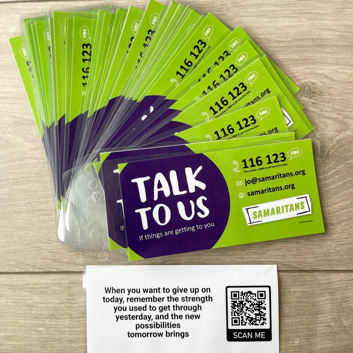 therunningmanc's tweet photo. Proud to be part of #operationsamaritan set up by Tom - MH Runner. I will be placing 50 of these tags in and around Manchester to raise awareness of @samaritans - and hopefully help people along the way. #suicideprevention #samaritans #ukrunchat @Oldham_Hour @RochdaleOnline https://t.co/q0XqY10Sly