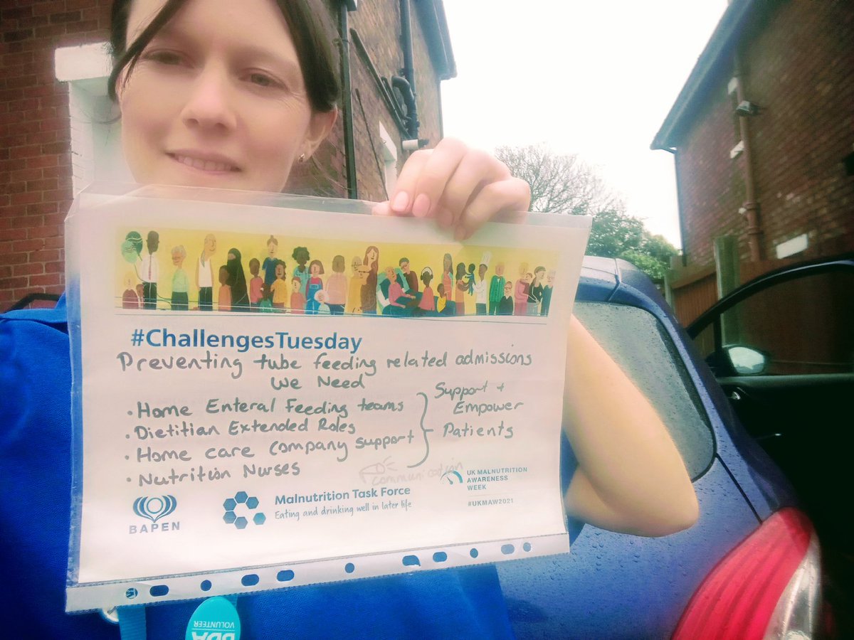 cantwel1's tweet image. Busy morning out in community between the rain. My #challengestuesday for @BAPENUK #UKMAW2021 is preventing enteral tube feeding complications and hospital admission. Requires a team effort &amp;amp; #HEF team here @Mersey_Care and across the UK