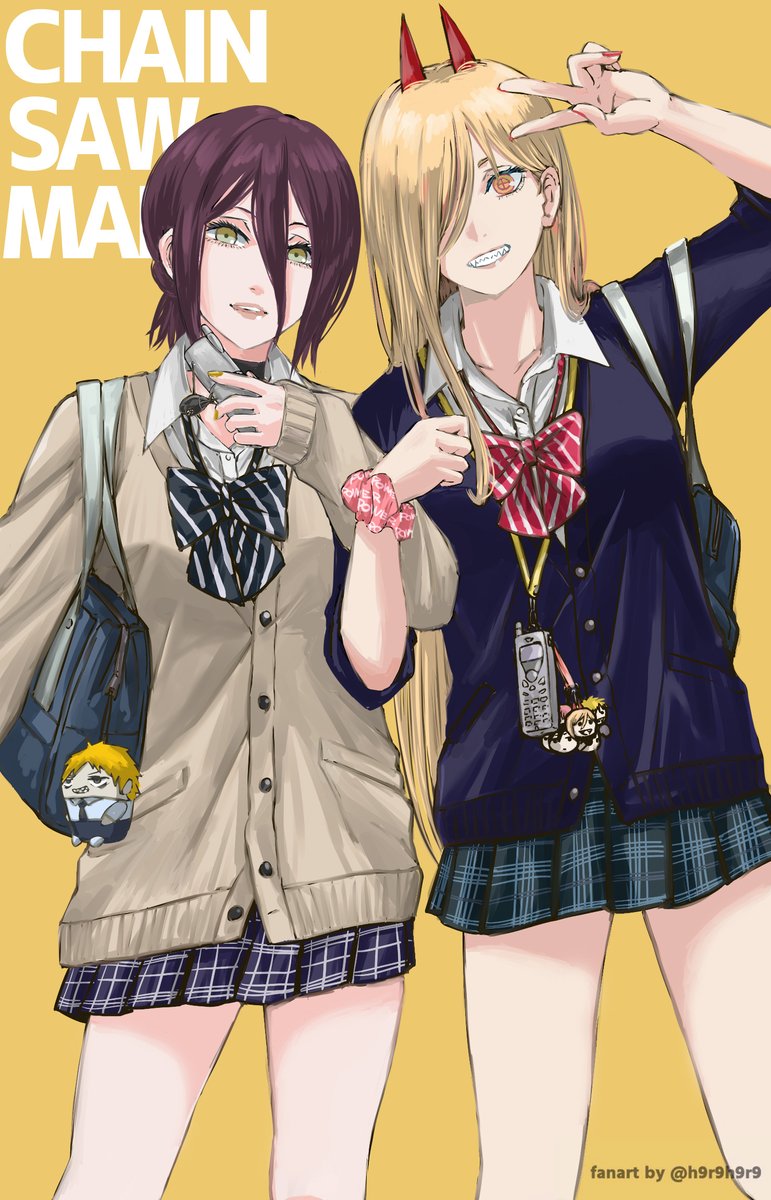 High school girl reze＆power ＃chainsawman