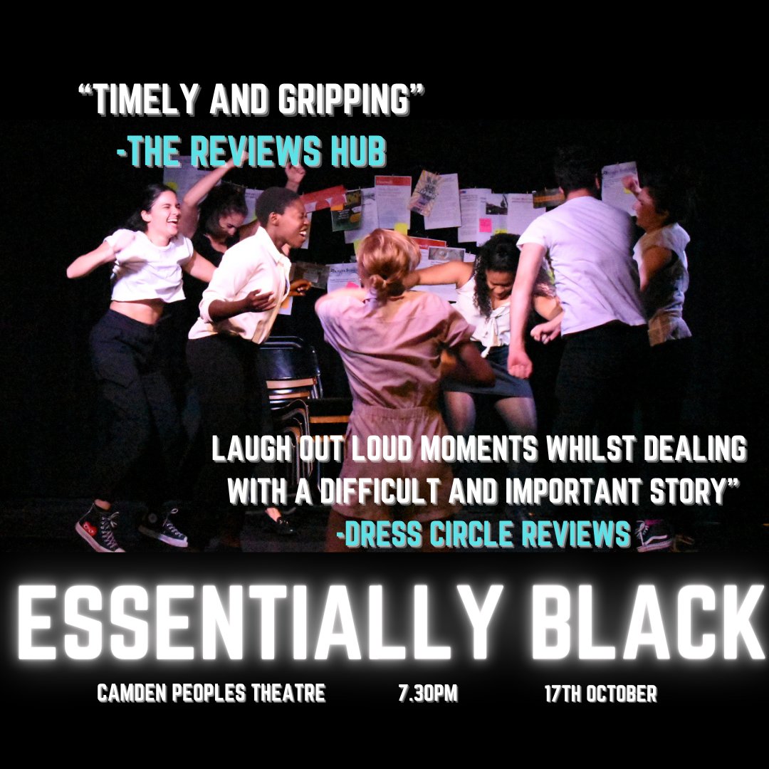 We're back for ONE NIGHT ONLY at <a href="/CamdenPT/">Camden People's Theatre</a>! Presented in association with <a href="/PurpleMoonDrama/">Purple Moon Drama</a>, Essentially Black is coming back on the 17th October, 7.30pm! Get your tickets quick!! 

cptheatre.co.uk/production/ess…