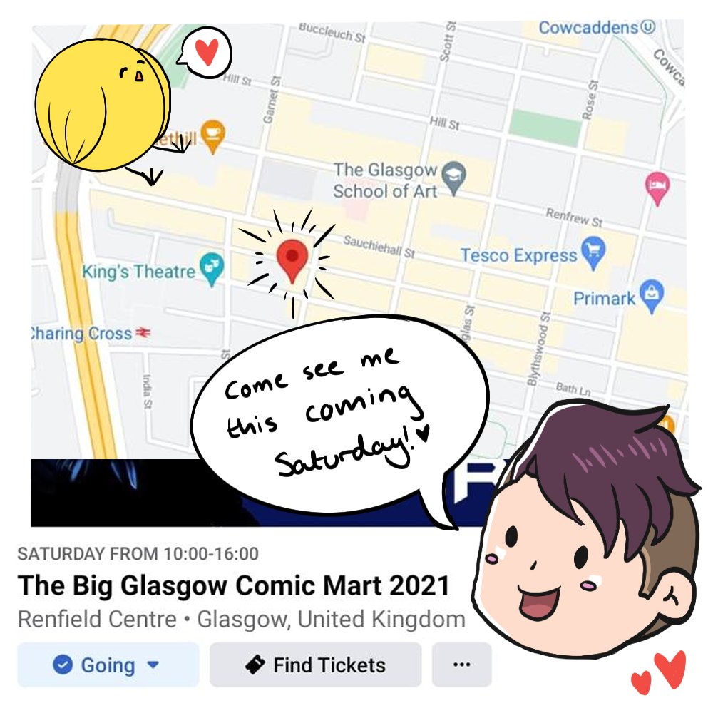 MY FIRST SHOW SINCE LOCKDOWN!! oh my goodness I'm so excited, finally back to cons! ;U;
We're at BGCP Comic Mart this Saturday, from 10am - 4pm! Come see all the cool comic stalls we have to display 💛💛💛

#glasgow #glasgowcomiccon #glasgowevents #lgbtcomics #indiecomics
