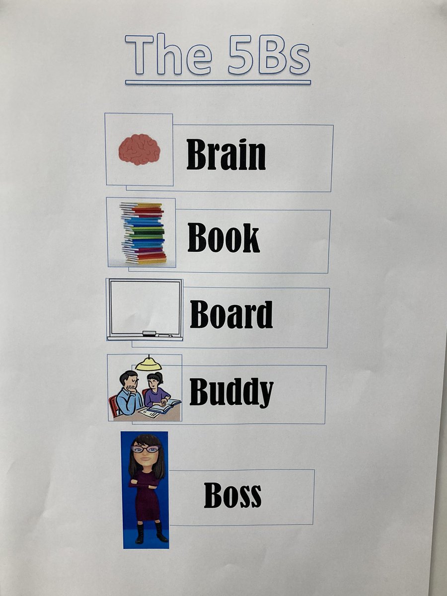 SculptingMinds's tweet photo. After instilling this in my class for weeks, my mentee decided to make myself and another colleague these using our Bitmojis 🤣 #5Bs #independence #stopwiththedaftquestions https://t.co/v5SZQtVTdk