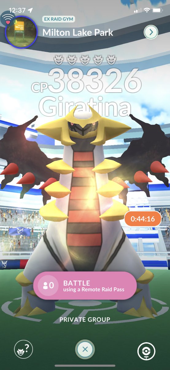 HispanicBeast_'s tweet photo. GIRATINA RAID RIGHT NOW ADD 8746 3175 9051 FOR INVITE #pokemonGO #raid #PokemonGOraid https://t.co/ZvX46OwWsY