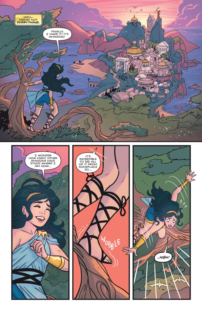 Diana goes on adventures and uncovers the secrets of Themyscira with the help of her Amazon sisters. 