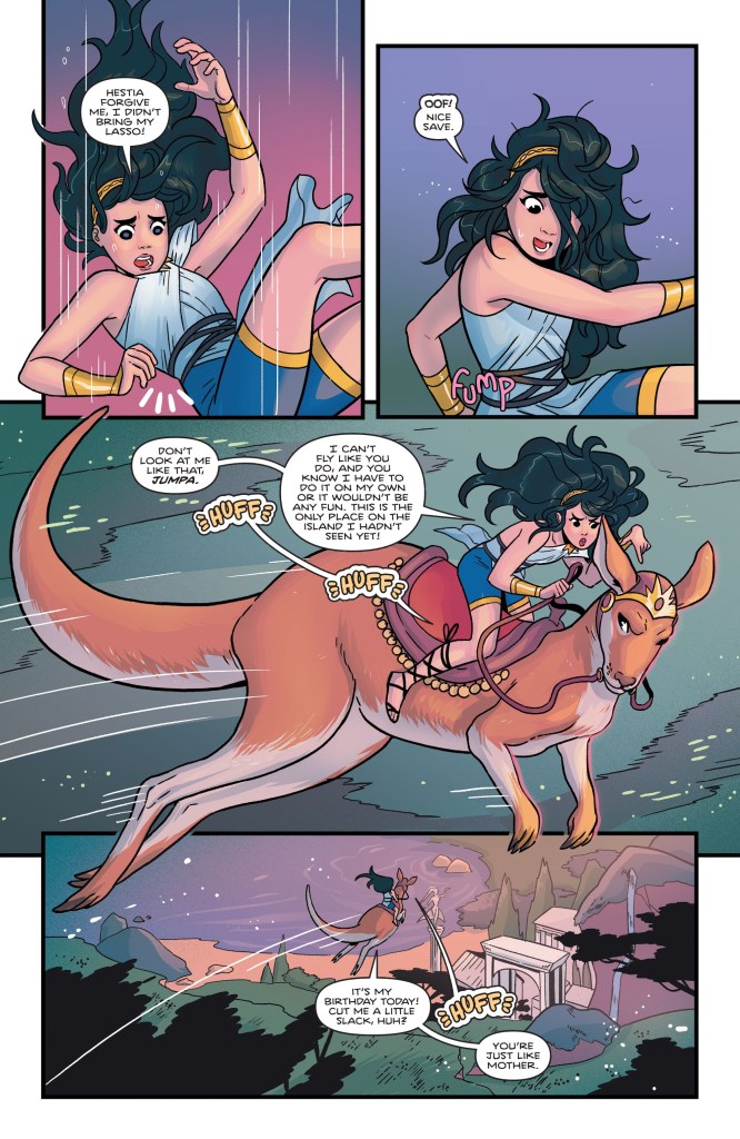 Diana goes on adventures and uncovers the secrets of Themyscira with the help of her Amazon sisters. 