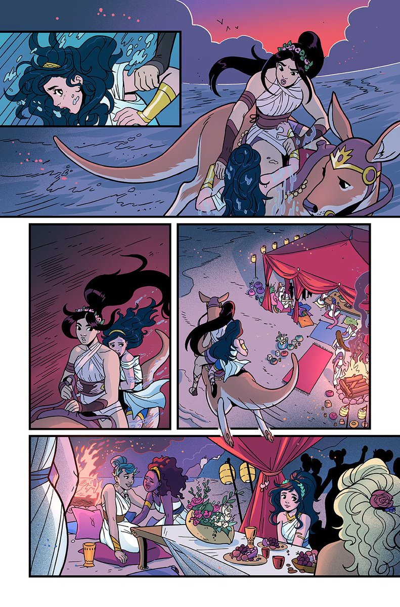 Diana goes on adventures and uncovers the secrets of Themyscira with the help of her Amazon sisters. 