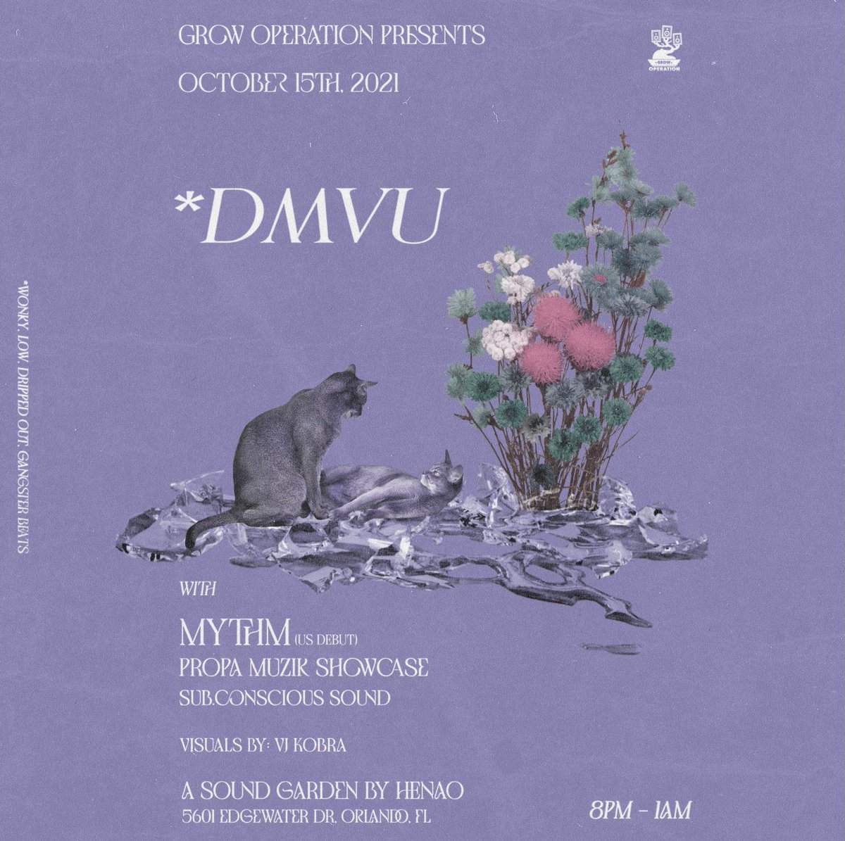 Andy (@j__andy) on Twitter photo ORL Friday (15th): <a href="/GrowOp_FL/">Grow Operation</a> presents <a href="/mythmofficial/">myth</a> first tour stop in the states with <a href="/DMVUofficial/">𝑫𝑴𝑽𝑼</a> <a href="/PropaMuzik/">PropaMuzik</a>. Visuals: <a href="/qveenvjkobra/">vj kobra 🍉</a> at sound garden by HENAO. Tickets are moving fast 🪴 linktr.ee/growop_FL ORL Friday (15th): <a href="/GrowOp_FL/">Grow Operation</a> presents <a href="/mythmofficial/">myth</a> first tour stop in the states with <a href="/DMVUofficial/">𝑫𝑴𝑽𝑼</a> <a href="/PropaMuzik/">PropaMuzik</a>. Visuals: <a href="/qveenvjkobra/">vj kobra 🍉</a> at sound garden by HENAO. Tickets are moving fast 🪴 linktr.ee/growop_FL