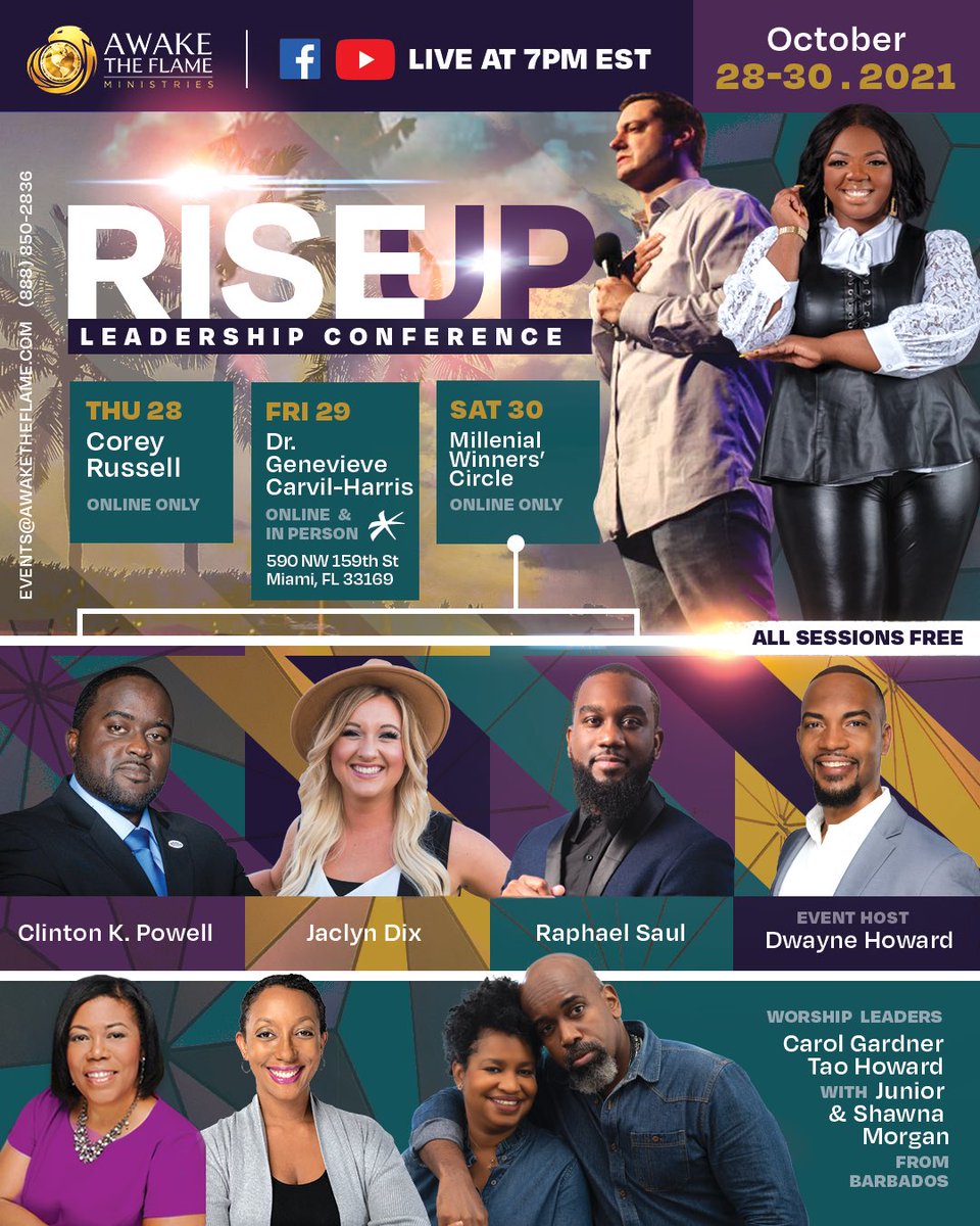 awaketheflame's tweet photo. Mark your calendars! We are super excited to announce that RISEUP Leadership Conference is back for 2021! All sessions are free and can be viewed online, with Friday’s session being in person and online as well. Can’t wait to see you there! https://t.co/Pqy8WT0RBD