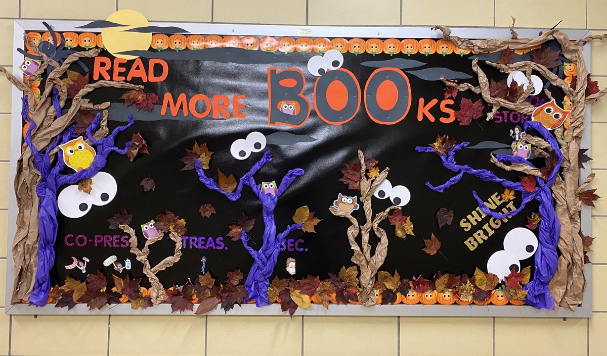 ps79_pta's tweet photo. PS79 PTA Board is done!! 
“Read more Booooooks!”
🕷🦉👻 https://t.co/261LWlJGck