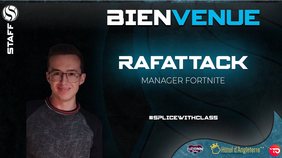 spliceesport's tweet photo. On souhaite la bienvenue à @RafattackG, notre nouveau manager #Fortnite ! 

Accueillez-le comme il se doit ! 🔥

#SpliceWithClass https://t.co/5ry5mDZ3Bj