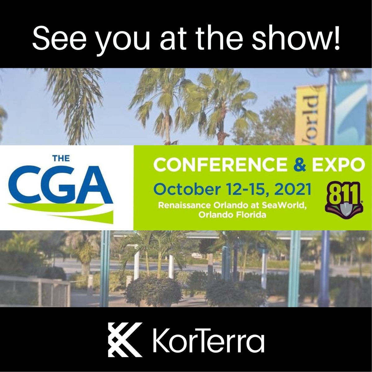 KorTerra_Inc's tweet photo. Today is day 1 of the CGA Conference and we can't wait to see you in Orlando! Visit us at booth 401!
#CGAExpo #Call811 #LineLocate #LineLocating #DigSafe #KnowWhatsBelow #CallBeforeYouDig #UtilityLocator #DamagePrevention https://t.co/D0M4THl4Fj
