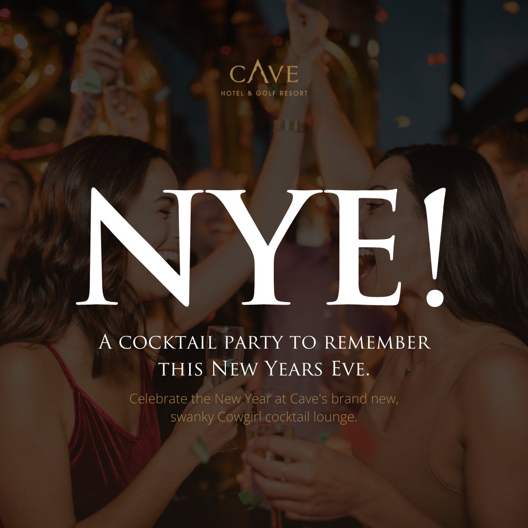 For a luxury party experience, come celebrate the New Year at Cave’s brand new, swanky cocktail lounge – the Cowgirl Lounge with a champagne arrival from 8pm.

Carriages at 1am. Must be pre booked.

cavehotels.com
