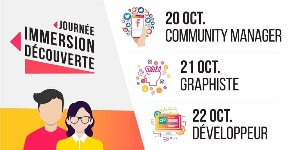 VilleDigitale's tweet photo. [RAPPEL INSCRIPTIONS] Des places sont encore dispo pour les Journées Immersion des #métiers du numérique à Bastia les 20, 21 &amp; 22/10‼️

👤 10 places/jour
📍 A casa di e Scenze
Inscription à laura@emaho.fr 

@Cita_Bastia @AggloBastia @ANCTerritoires @BanqueDesTerr @caissedesdepots https://t.co/grajz21Rc6