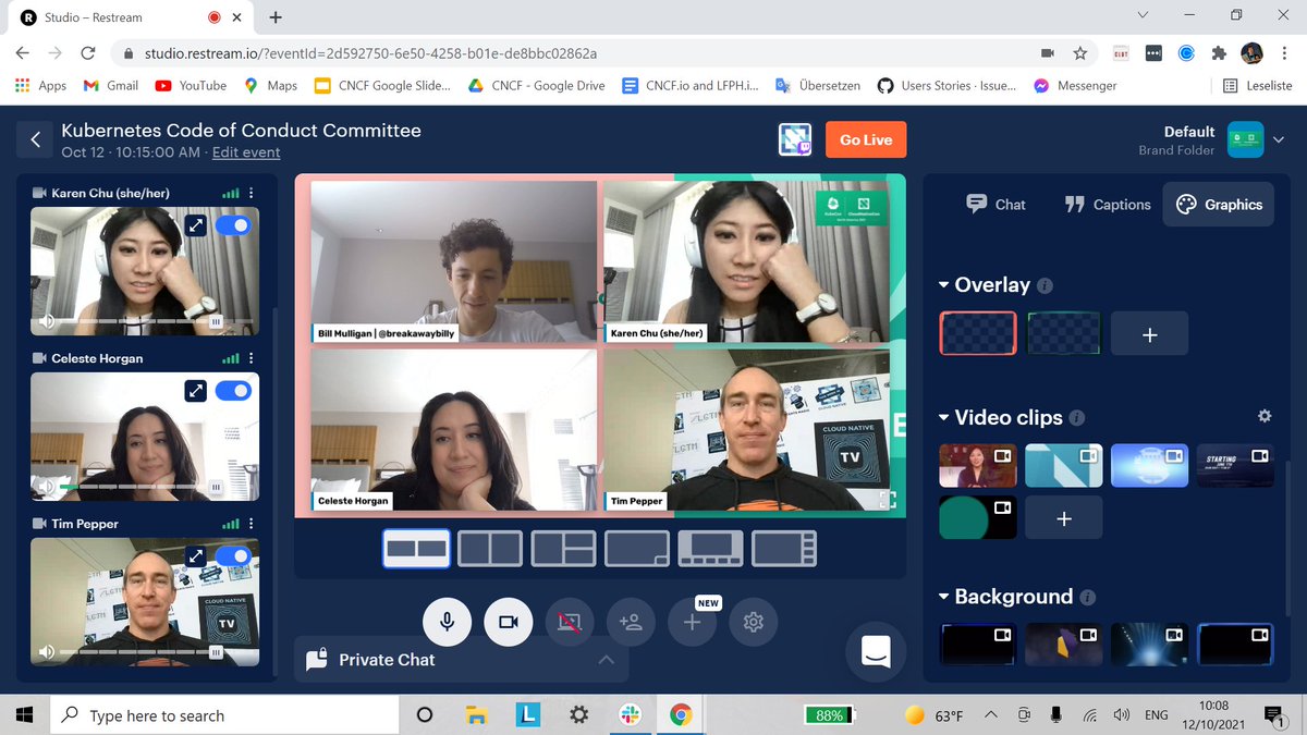 breakawaybilly's tweet photo. About to go live on @CloudNativeTV to discuss the just released Code of Conduct Committee Transparency Report. Join @celeste_horgan @karenhchu and @pythomit  in 5 https://t.co/0MC1FdvLAm https://t.co/c9uCZh9nXq