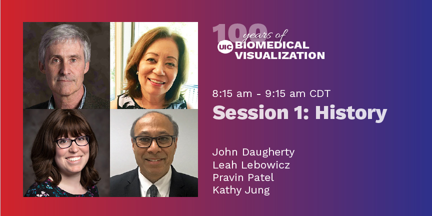 MONDAY! On October 18th, join us in our first session in the UIC BVIS Centennial Celebration, with talks discussing #education, collaboration, and the history of #medart. You won't want to miss the kickoff of #BVIS100! #sciart #scicomm