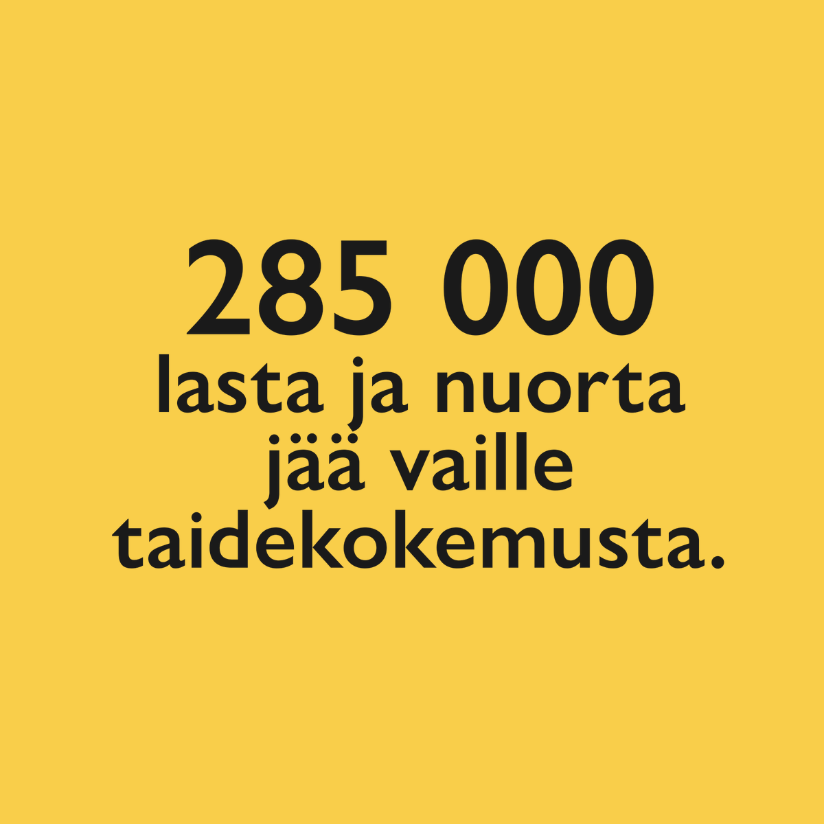Surullista, että lapsilta ja nuorilta otetaan. 15 prosentin leikkaus Suomen lastenkulttuurikeskusten liiton jäsenten tuottamaan tarjontaan tarkoittaa, että 285 000 lasta ja nuorta jää ilman taide- ja kulttuurikokemusta.
#lastenkulttuuri #lastenoikeudet #eihänotetalapsilta