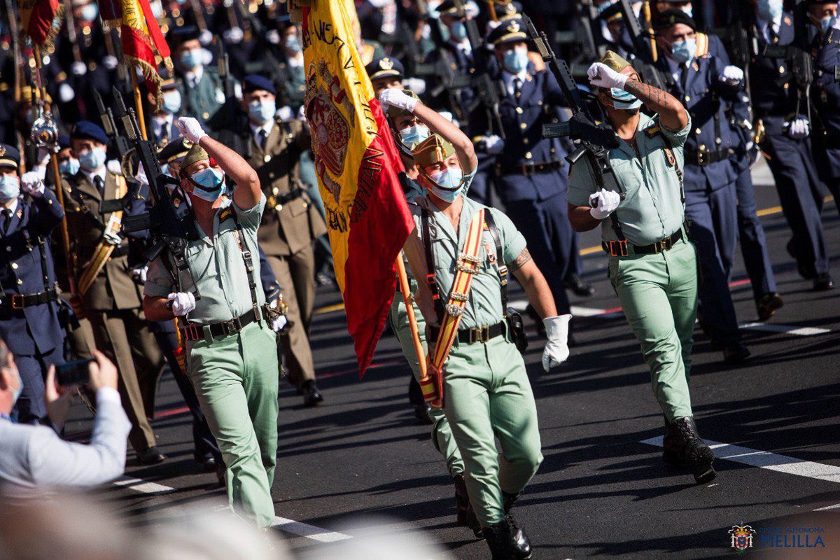EdeCastro's tweet photo. 🇪🇸 Celebramos hoy, #12Octubre, el Día de la Fiesta Nacional de España.

Felicidades a todos los españoles; de manera especial, a los melillenses.

Doble felicitación a la @guardiacivil, que, con su patrona, vive la emoción de una doble celebración.

Gracias siempre, Benemérita. https://t.co/eUMXyWHYpk