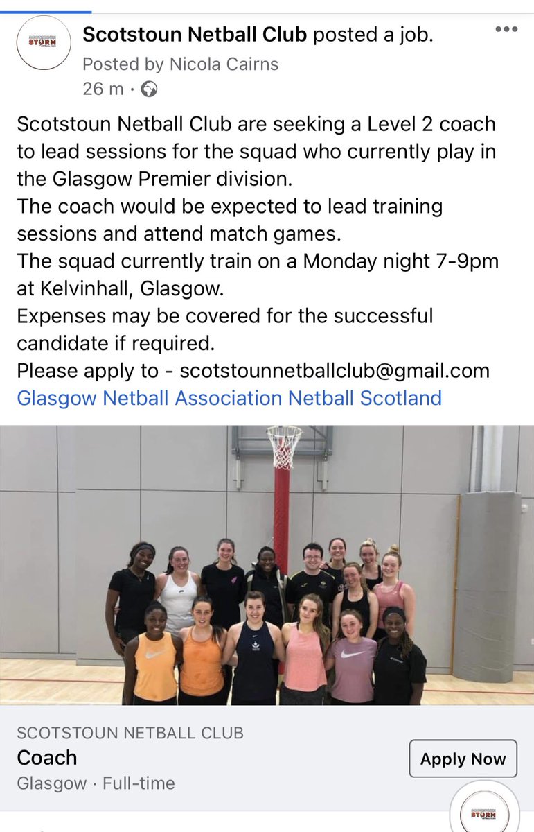 Scotstoun Netball tweet media