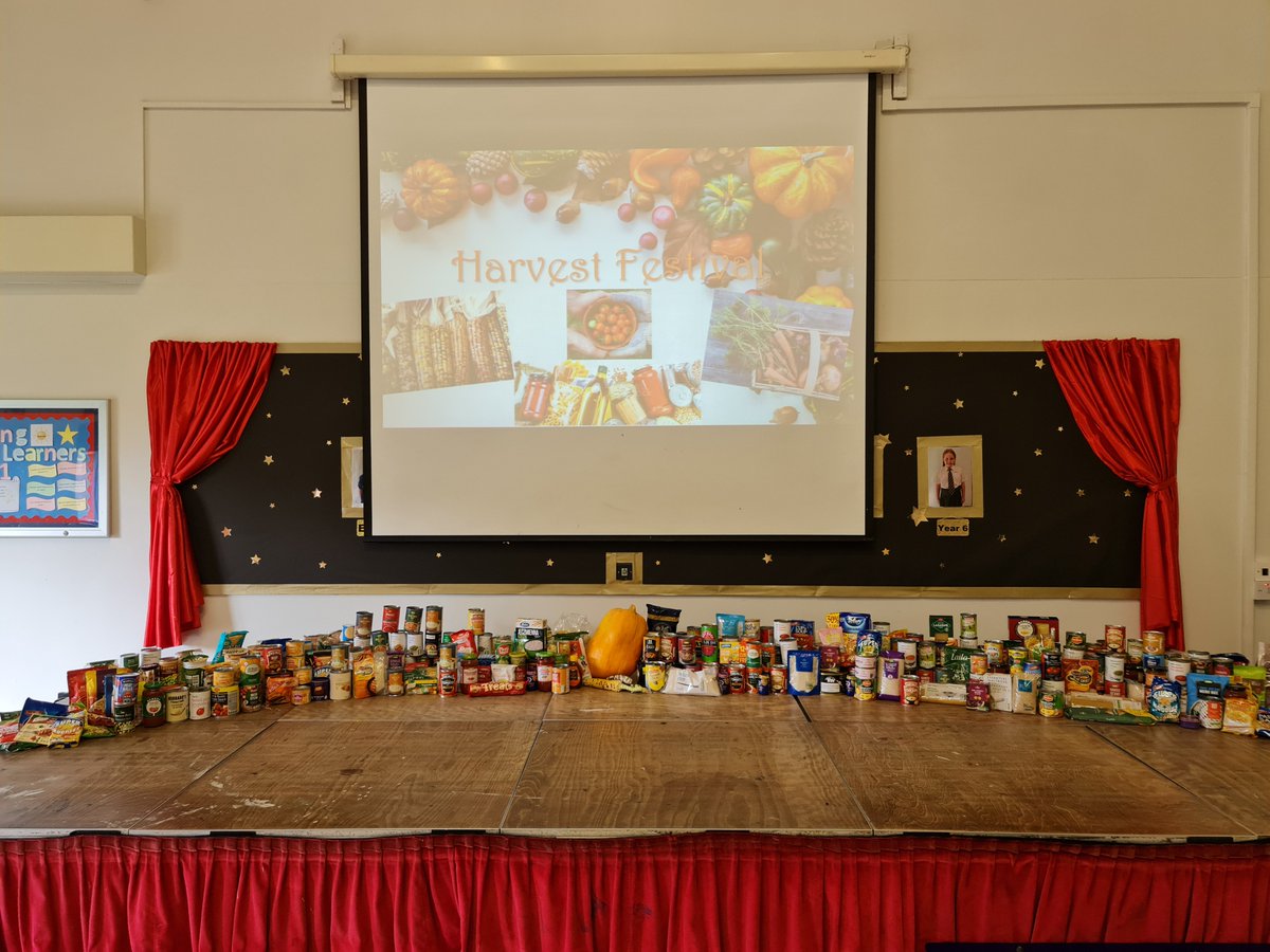DeltaCravenEWO's tweet photo. Harvest Festival Ready! 🌽🍚🍝🥫🍎🥧🍲
What an absolutely #Incredible turn out of donations from families throughout the school. You are all amazing and this will help a lot of people. Thank you all for being so generous!

@DeltaCraven https://t.co/4lBTEUzMs6