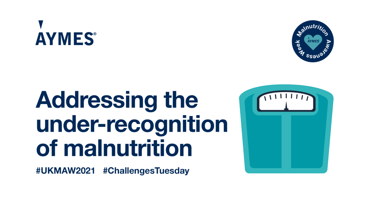 AYMESNutrition's tweet image. It’s day two of #UKMAW2021 🎉 

During the pandemic there have been challenges in delivering sufficient nutritional care to patients.  For #ChallengesTuesday we’re looking at the under-recognition of malnutrition &amp;amp; how to best support. 

bit.ly/3ad9uma