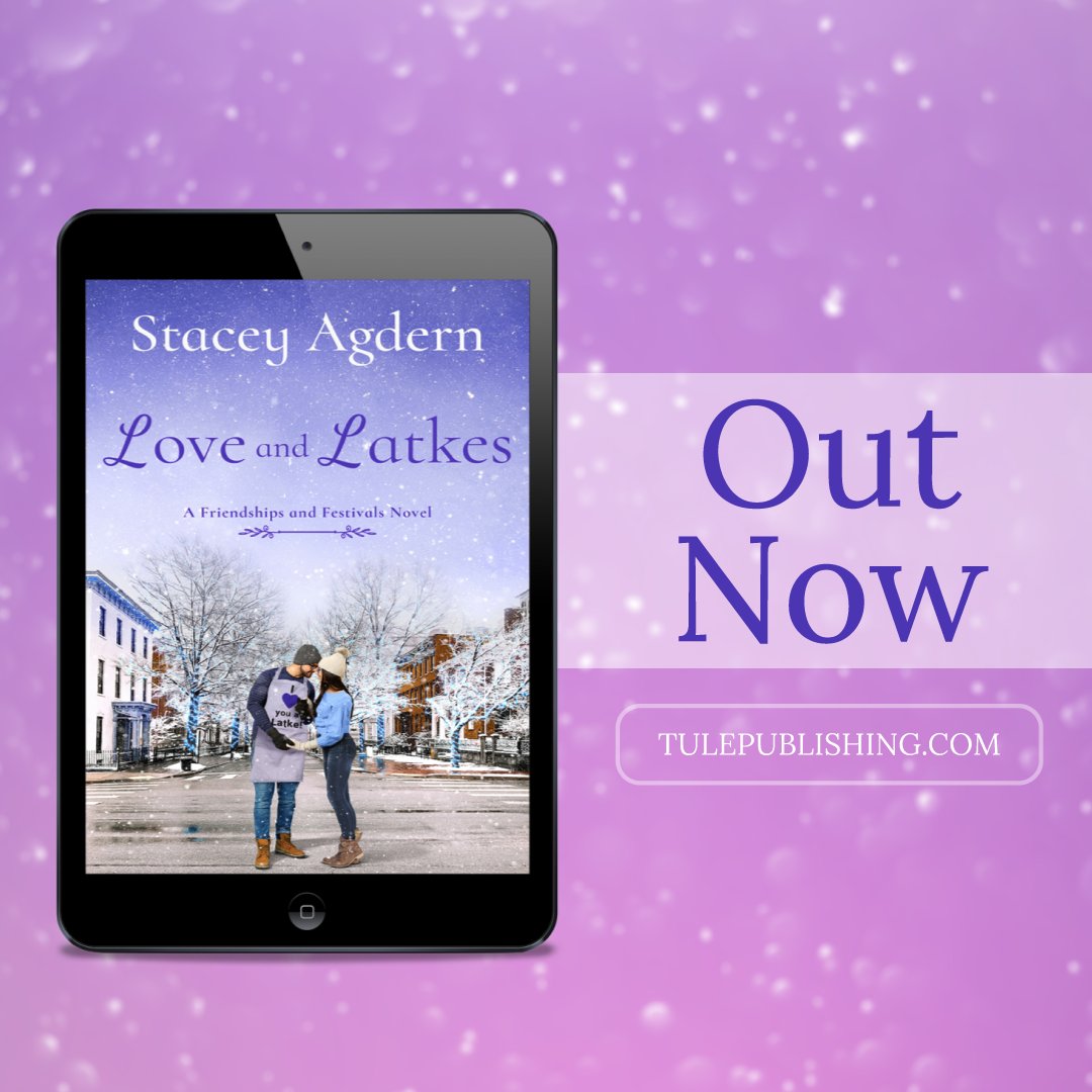 "I smiled and laughed my way through this one and couldn't put it down...Love and Latkes is great Jewish romance, with food and traditions all front and center." - Sharon, Goodreads

<a href="/nystacey/">stacey agdern, kosher conundrum is out!</a>'s LOVE AND LATKES is out today!

Grab your copy: bit.ly/3tGGZ9e 
#readztule