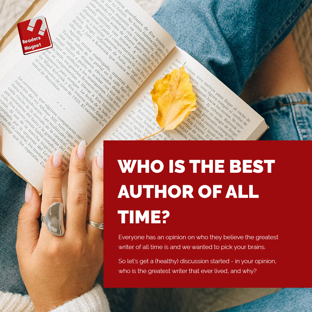 readersmagnet's tweet photo. Do you have a favorite writer?
Everyone has an opinion about who the greatest writer of all time is. Let's start a (healthy) debate: who, in your opinion, is the greatest writer of all time, and why?✍️📝
#RMAsks #writerscommunity #writerslift #readersmagnet #TFOS #TFOS2021 https://t.co/AO4zQCLLia