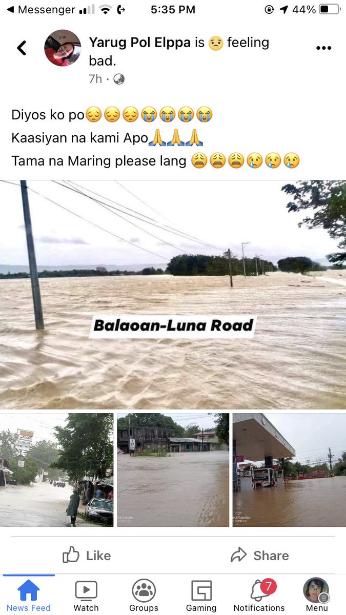 tinatonio's tweet photo. Luna La Union #TyphoonMaring https://t.co/gH9ZIngKva