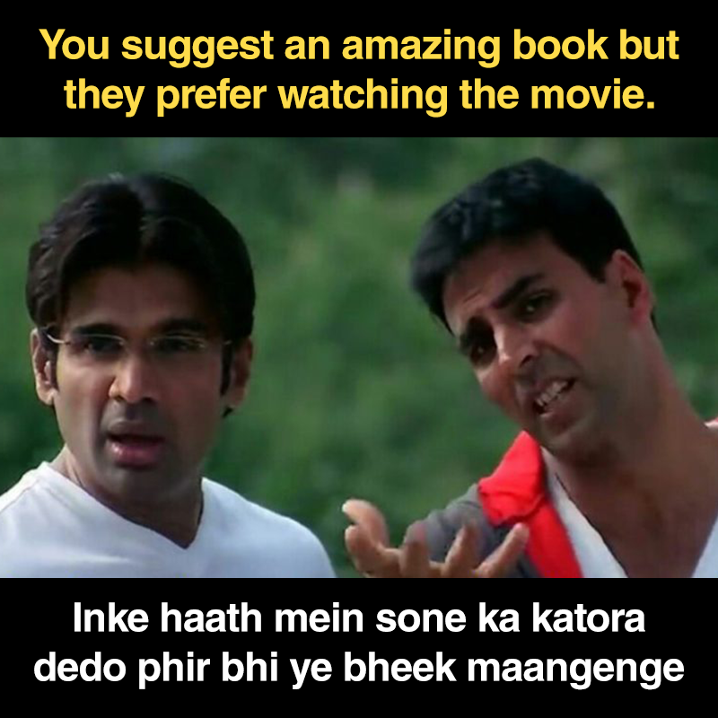 WestlandBooks's tweet photo. Hera Pheri ft. Booklovers
#bookhoarder #booklovers #bookloversmemes #bookshelf #buybooks #readbooks #TBR #readermemes #bibliophile #readmorebooks #mustreadbooks #bookstagram #readersofinstagram https://t.co/hogytDxnnG