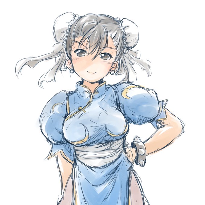 無性に描いてみたくなった
#格ゲーキャラ描こうぜ 
#春麗 #Chunli 