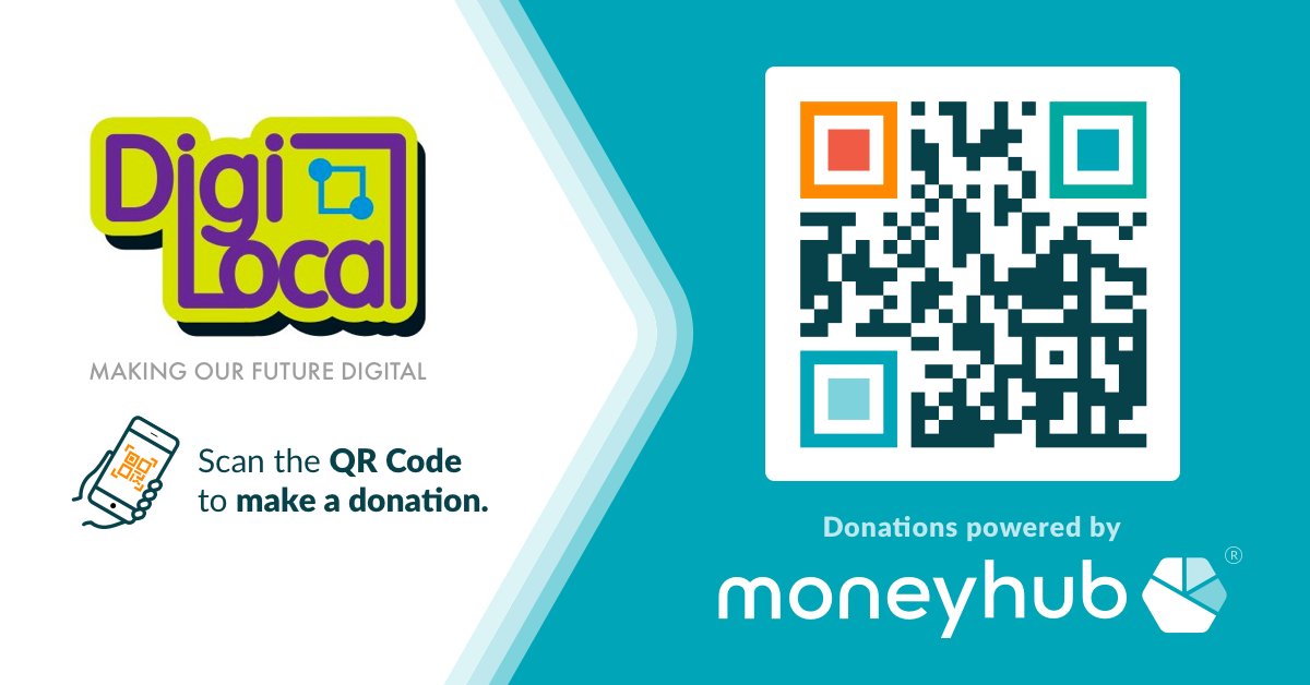 MoneyhubEnterpr's tweet photo. We've made it super easy for people to donate to Bristol Tech Festival's (@Tech_bristol) charity partner @Digi_Local.
Just scan our QR code, make a donation and enjoy the magic of #OpenBanking in action!
#BTF2021 #fintechwest #fintech #fintechnationalnetwork #BristolTechFest https://t.co/mfzGywtynM