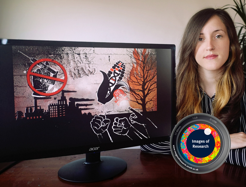 StrathImages's tweet photo. Never more relevant, pharmacist, Rachel Donaghey’s entry depicts the battle against disinformation and mistrust of accepted science, such as in vaccine development: https://t.co/1EjULSJEGH #StrathImages10 @SIPBS_#AdaLovelaceDay #WomenInSTEM https://t.co/aYMDHV9x5j