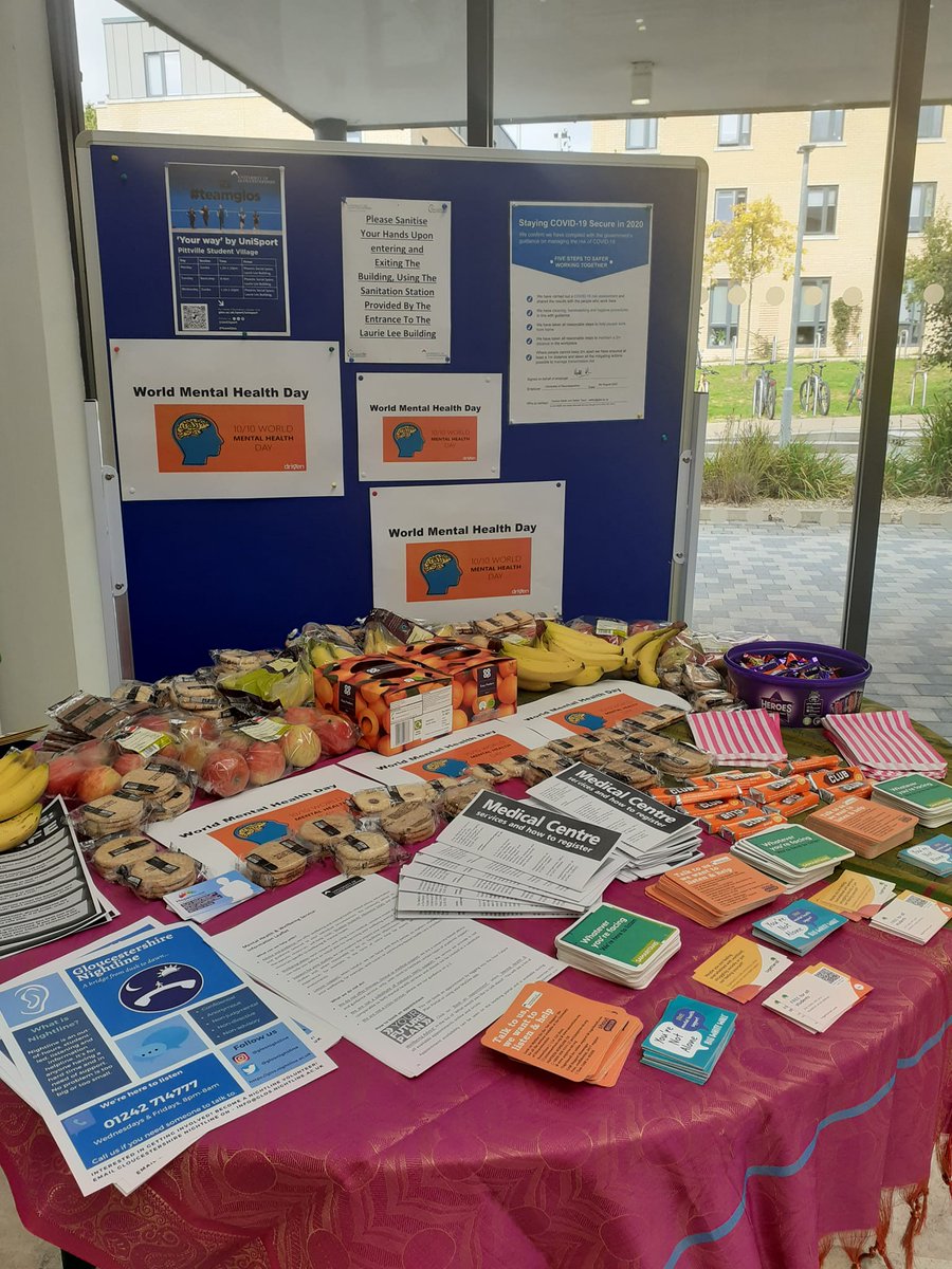 Thank you to everyone that came to our stand over in the Laurie Lee building yesterday for World Mental Health Day.

It’s okay not to be okay, let’s break down that stigma!

#worldmentalhealthday2021  #WMHD2021