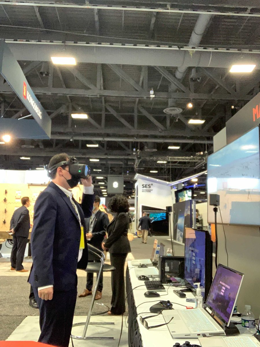 MAKsimulation's tweet image. So glad to be back at #AUSA2021 with @stengineeringna ! Head over to booth 2343 to experience our #MAKFIRES demo and to meet the MAK team - William Cole, Deb Fullford, William Kamer, and Stephen Landry.
#trainingandsimulation #AUSA #trainingsolutions