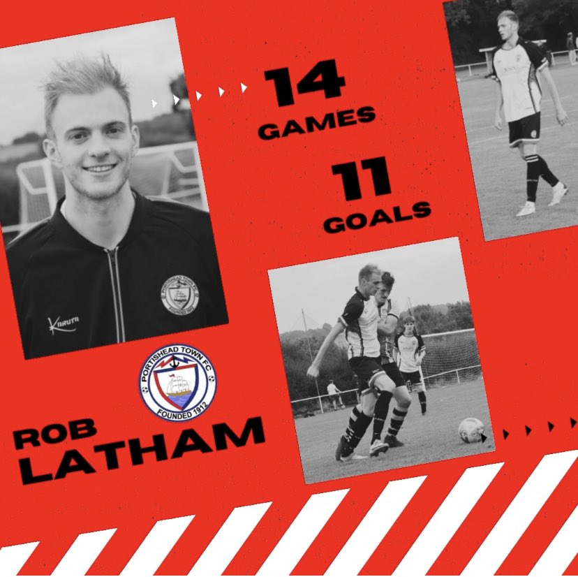PortisheadTown's tweet image. This is a @RobLatham2 appreciation post! Following his brace on Saturday it’s now 11 goals in 14 appearances, this season, for our number 9! He’s on fire🔥🙌⚽️⚪️⚫️ #posset #NonLeague #nonleaguefootball