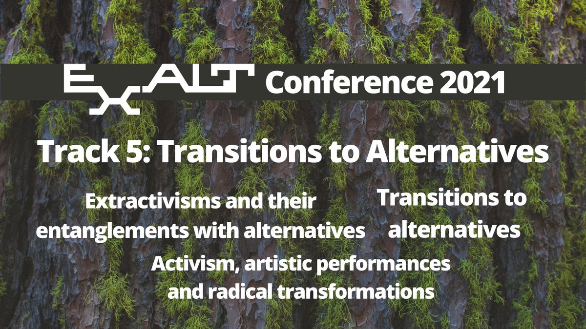 ExaltResearch's tweet image. Track 5 ‘Transitions to Alternatives’ at #EXALTConference2021 analyzes the diverse practices that shape the transformations needed to build alternative futures in a post-extractive world. Track 5 is chaired by Barry Gills &amp;amp; @EhrnstromMaria 
ℹ️www2.helsinki.fi/en/conferences…