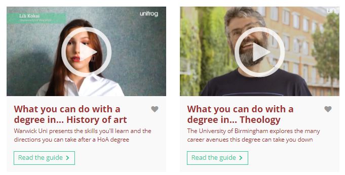 unifrog's tweet photo. Have you spotted our new Know-how library guide series yet? 

'What you can do with a degree in' - aka WYCD - is now live! 

Find out more about where subjects like History of Art, Environmental Science &amp; Theology can take you over on our blog > https://t.co/uS3Nbnq0Eq https://t.co/EtEhErjMjQ