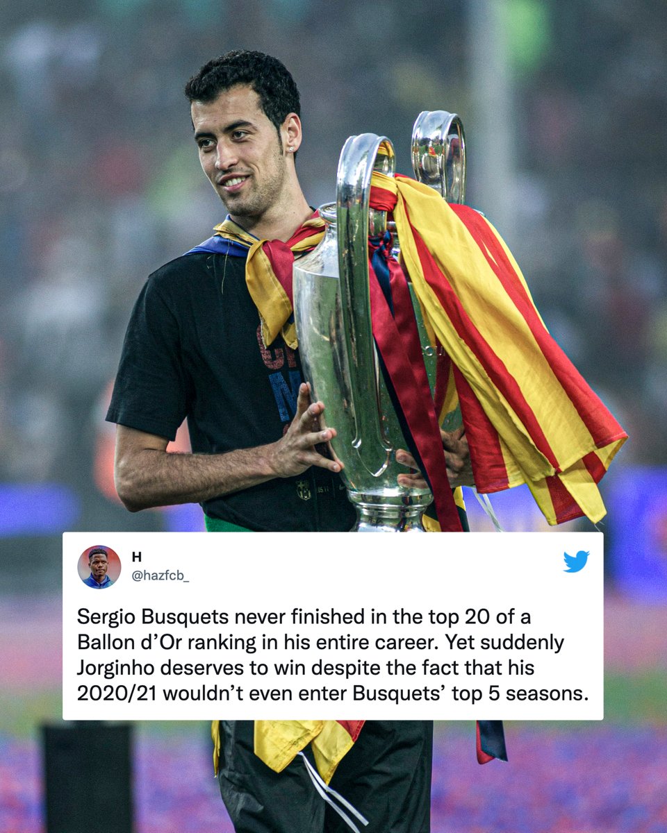 Has Busquets been overlooked for the Ballon d'Or during his career? 🏆