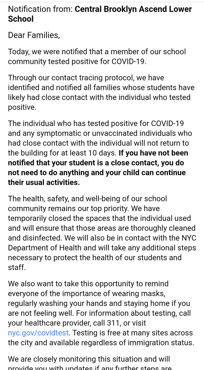 AnthonyBNYC's tweet photo. #CovidSchoolAlerts
Central Brooklyn Ascend Lower School with more #COVID19 cases.
#DeBlasiosFoolsGoldStandard
#remotelearning #CovidAndOurSchools #RemoteOptionNow
#Strike4SafeSchools #COVID19 #CoronavirusUpdates #RestoreRemote https://t.co/asRtlsDY4c https://t.co/RmV5uT84zz
