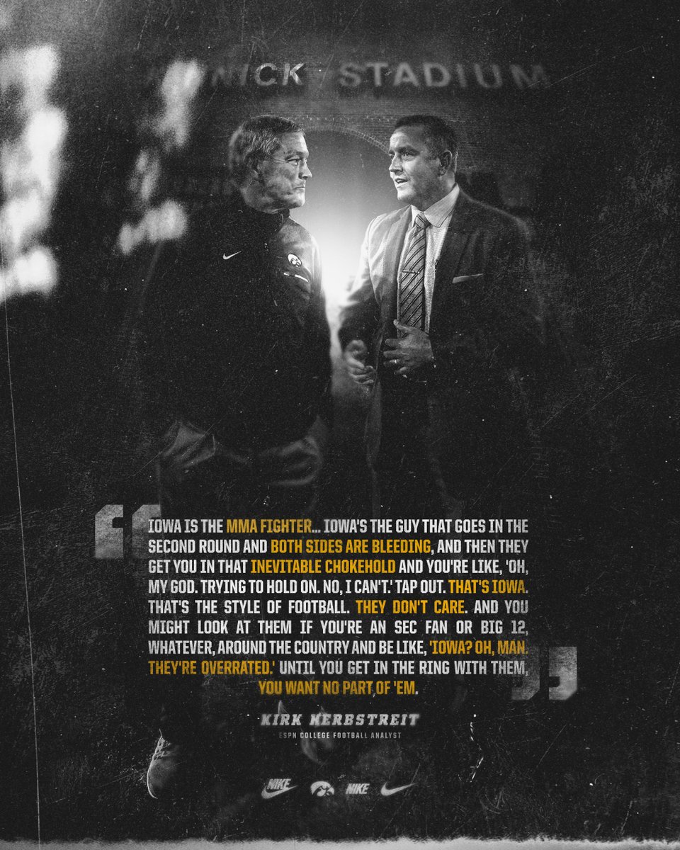 Well said, <a href="/KirkHerbstreit/">Kirk Herbstreit</a>.

Kirk 🤝 Kirk

#Hawkeyes