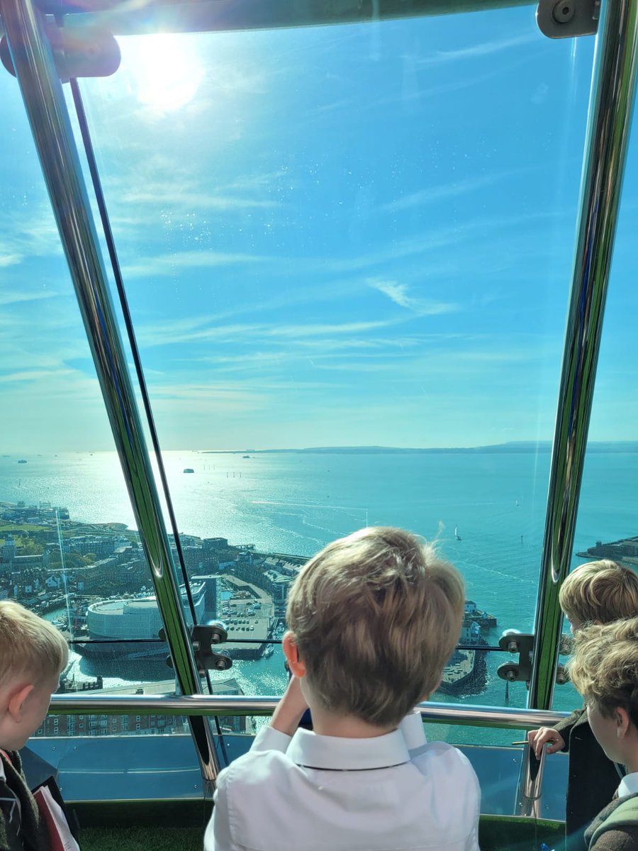 Spectacular views from the top of the Spinnaker Tower with Y5 today #2021 #AmesburySchool @amesbury_school #TrulyIndependent