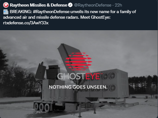 og_tigress's tweet photo. $CYBL $RTX
#GhostEye: Nothing Goes Unseen
Raytheon unveils its next-gen radarsβ new name
Do you remember MULTI-DOMAIN aka #TestBeds! π€―
#FlightEyeDNA !?!?!
#Radar #LiDar
https://t.co/qO3g4AFo0N
https://t.co/2FbDxN6cKq
https://t.co/FZWgimo4w1
READ IT!!! https://t.co/3WYerAzHQl