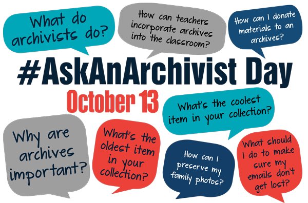 GCSpecColl's tweet photo. Questions? We will have answers. #AskAnArchivist  #americanarchivesmonth #Archives https://t.co/RjYSLCTCYm