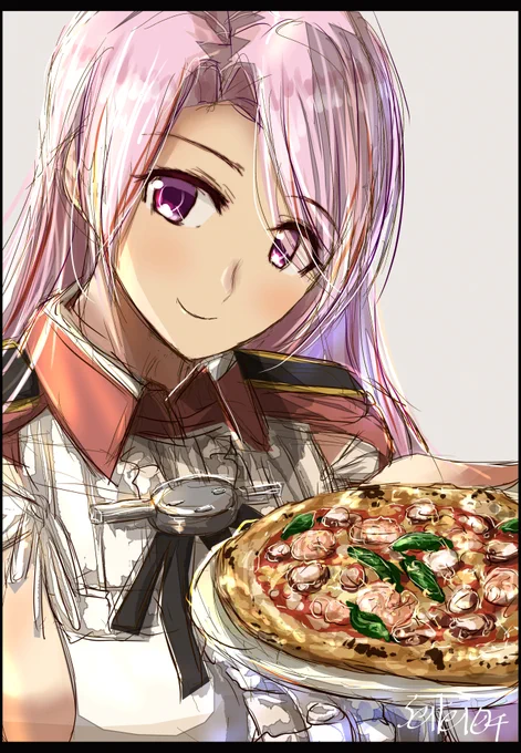 アブルッツィpizzaおすすめL.d.S.D.d.Abruzzi 
#艦これ版深夜の真剣お絵描き60分一本勝負 
#艦これ版真剣お絵描き60分一本勝負_20211012 
